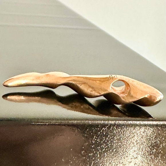 Alex Woo 14k Swirling Cornicello Charm / Signed By The Artist / UNISEX - Picture 10 of 16